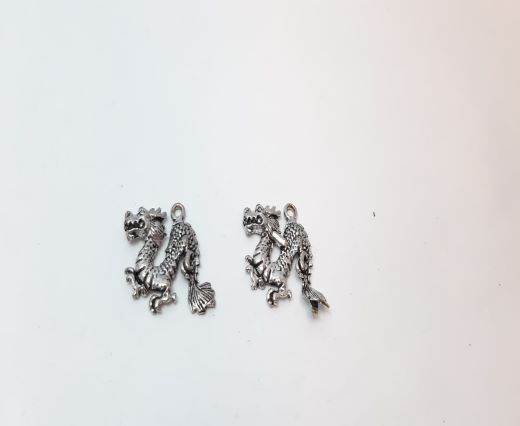 Antique Silver Plated beads - 44701