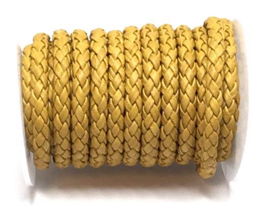 Round Braided Bolo cords - 6mm-yellow