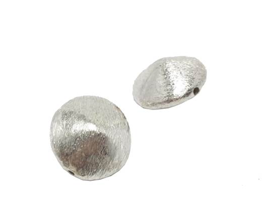 Silver plated Brush Beads - 7080