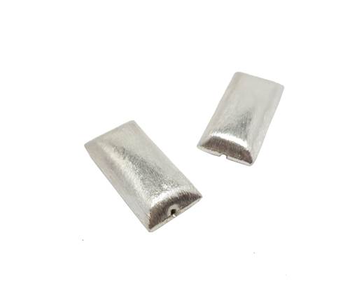 Silver plated Brush Beads - 7214-19mm