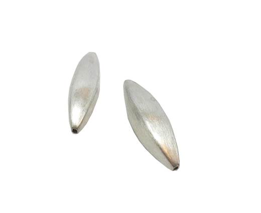 Silver plated Brush Beads - 7222