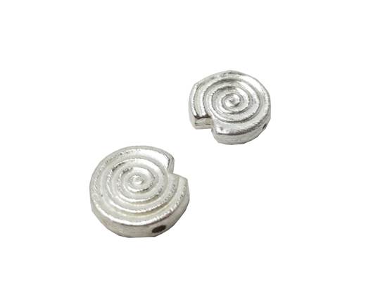 Silver plated Brush Beads - 7332