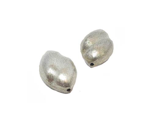 Silver plated Brush Beads - 7334