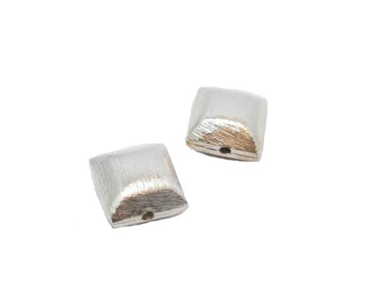 Silver plated Brush Beads - 7458