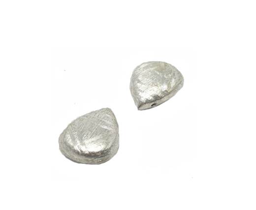 Silver plated Brush Beads - 7595