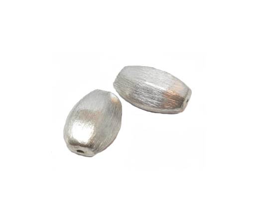 Silver plated Brush Beads - 7620