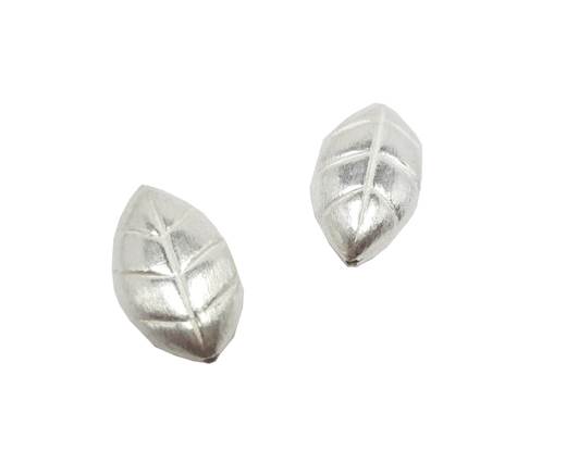 Silver plated Brush Beads - 7627