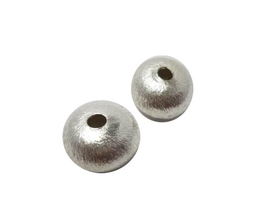 Silver plated Brush Beads - 7741