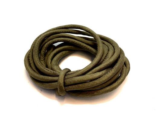 Real silk cords with inserts - 3mm - BRONZE