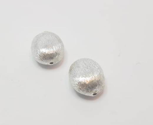 Silver plated Brush Beads - 8044