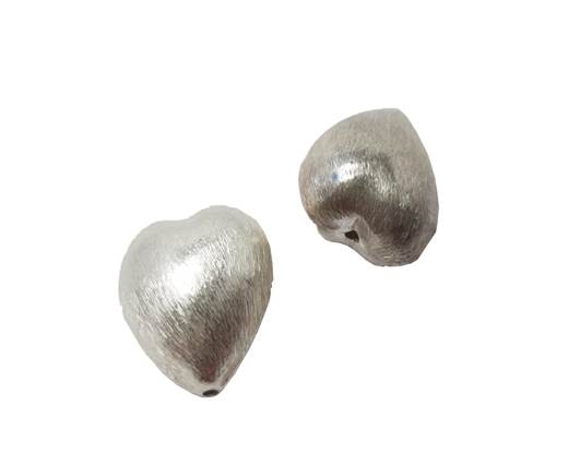 Silver plated Brush Beads - 8214