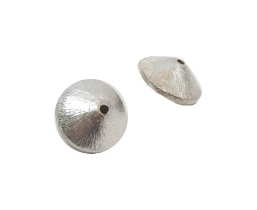 Silver plated Brush Beads - 8344