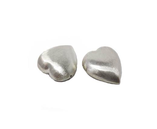 Silver plated Brush Beads - 8464