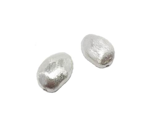 Silver plated Brush Beads - 8475