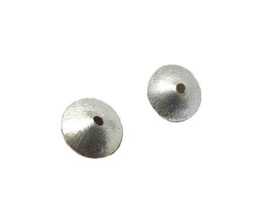 Silver plated Brush Beads - 8808