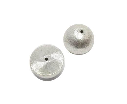 Silver plated Brush Beads - 8837
