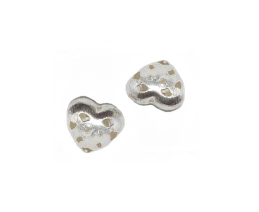 Silver plated Brush Beads - 8948
