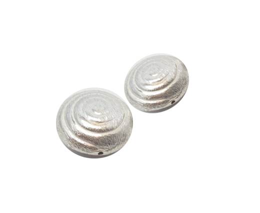 Silver plated Brush Beads - 9168