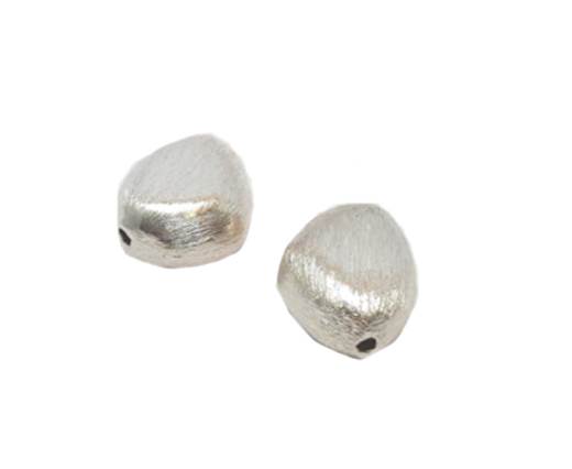 Silver plated Brush Beads - 9187