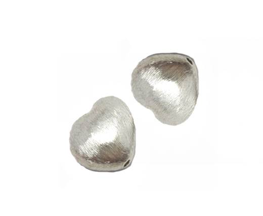 Silver plated Brush Beads - 9212