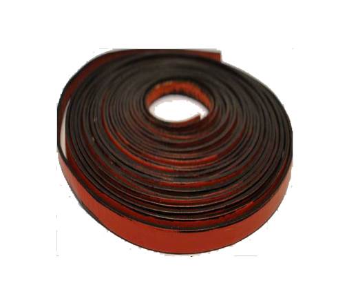 Italian Flat Leather 10mm-Red