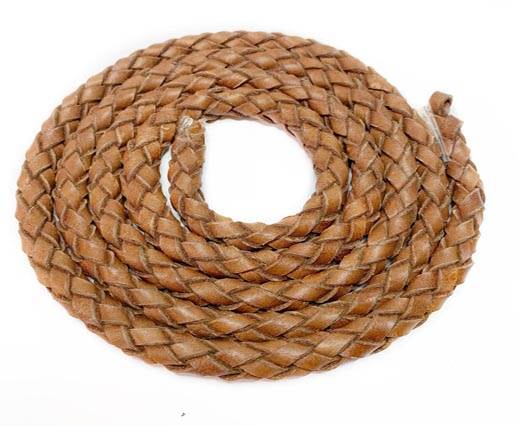 Oval Regaliz braided cords-11*6.3mm-TAN