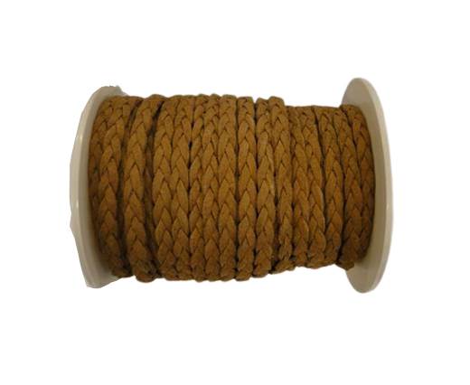 Braided Suede Cords -Brown-5mm