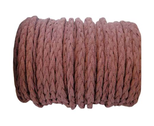 Braided Suede Cords -Purple-5mm