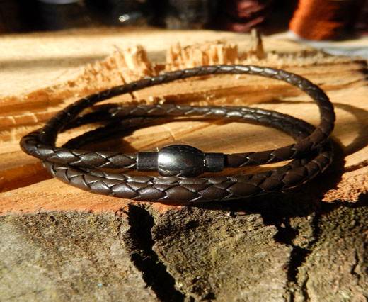 Leather Bracelets Supplies Bracelet03 - Dark Brown