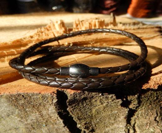 Leather Bracelets Supplies Bracelet03 - Dark Brown