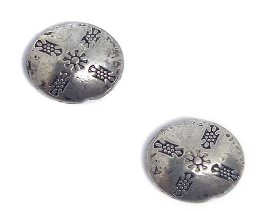 Zamak Silver Plated Bead CA 3087