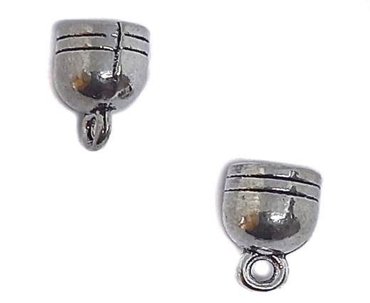 Zamak silver plated bead CA-3218