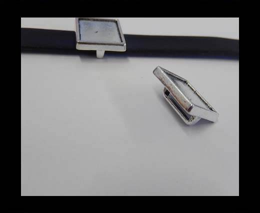 Zamak part for leather CA-3841-10*2.5mm-Anti-Silver