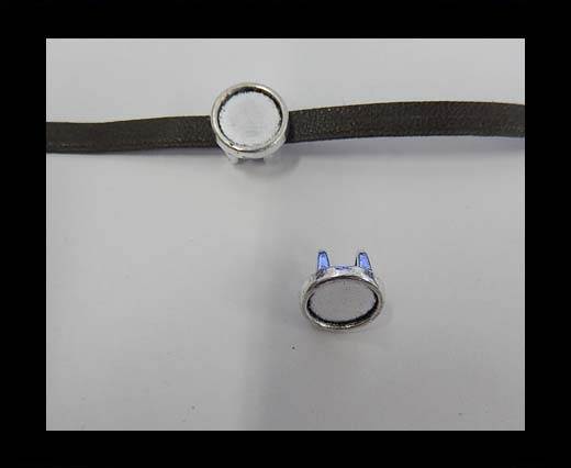 Zamak part for leather CA-3844-7*4mm-Anti-Silver