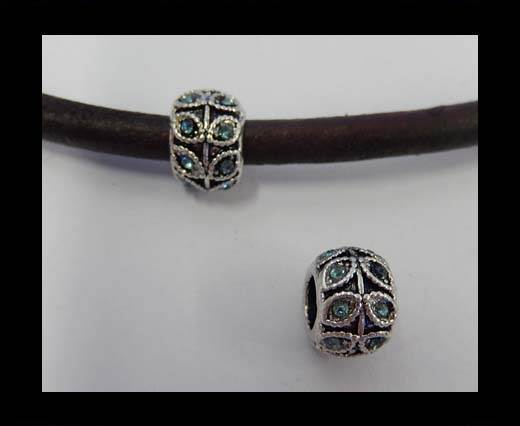 Zamak part for leather CA-4874-5mm-Turquoise