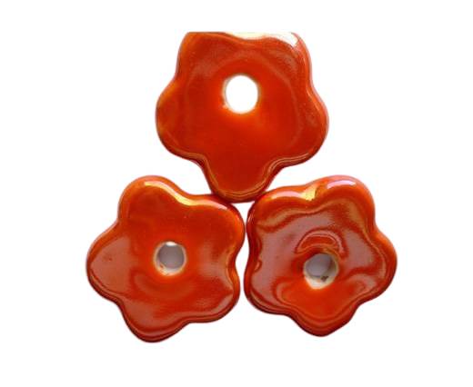 CB-Ceramic Flower-Small Flower-Orange AB