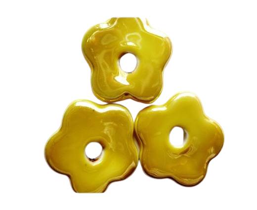 CB-Ceramic Flower-Small Flower-Yellow AB