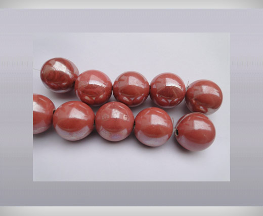 Ceramic Beads-21mm-Light-Pink