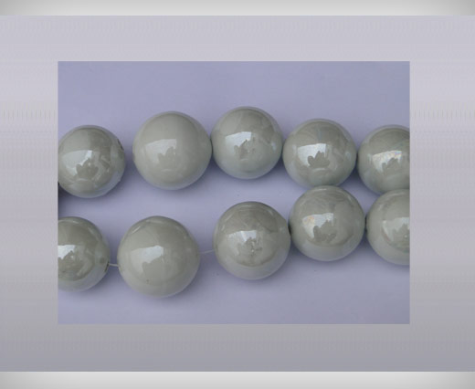 Ceramic Beads-21mm-White