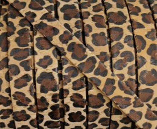 Cork Flat-10mm-Cheetah Pattern