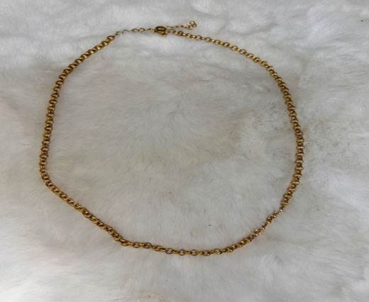 Stainless steel gold plated Necklace - 4