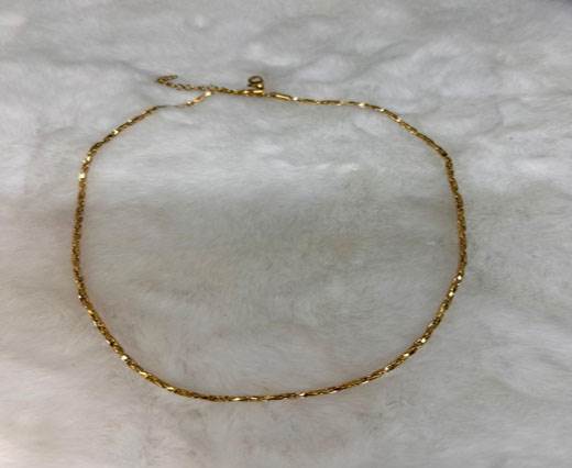 Stainless steel gold plated Necklace - 7