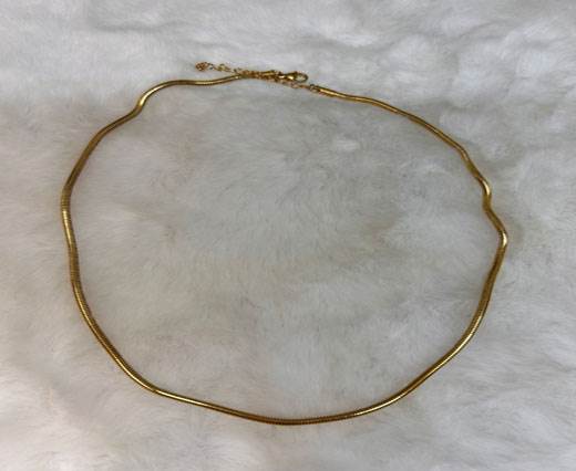 Stainless steel gold plated Necklace - 8