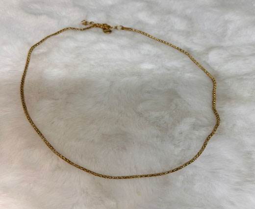 Stainless steel gold plated Necklace - 10