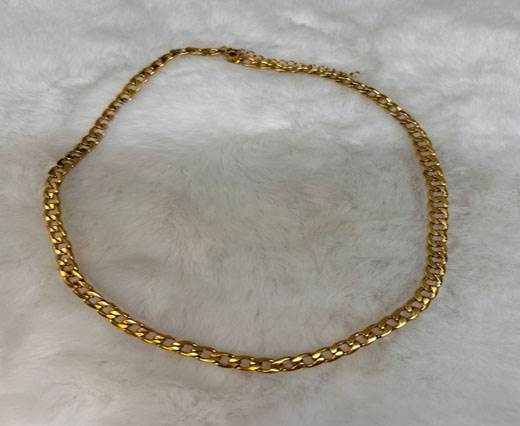 Stainless steel gold plated Necklace - 12