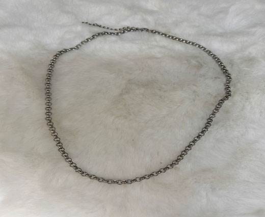 Stainless steel Silver plated Necklaces - 4