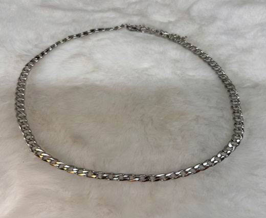Stainless steel Silver plated Necklaces - 12