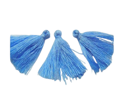 Cotton Tussels 3 cms - Light Blue