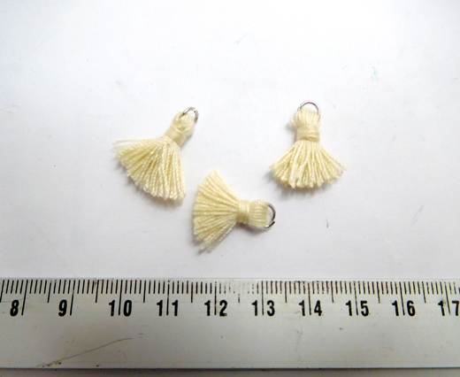 Cotton Tussels - 1,5mm - Cream