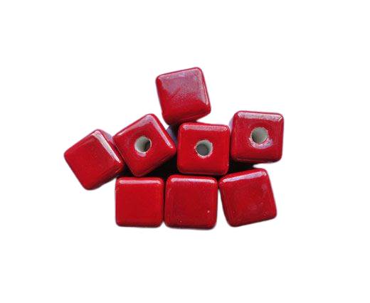 Cube-14mm-Red